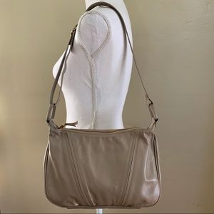SAS Bag Tan Leather Classy Neutral Essential Shoulder Purse